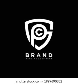 GPC initial logo simple design concept for brand and other business