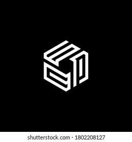 GPC Letter Logo Design polygon Monogram Icon Vector Template.logo GCP.
