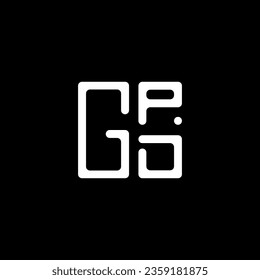 GPD Buchstaben Logo, Vektordesign, GPD einfaches und modernes Logo. GPD-luxuriöses Alphabet-Design  