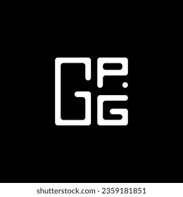 GPG letter logo vector design, GPG simple and modern logo. GPG luxurious alphabet design  