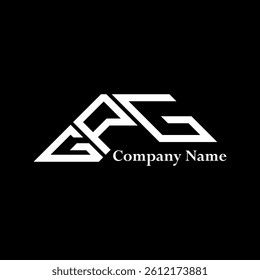 GPG logo design, GPG simple and modern logo. GPG luxurious alphabet design  