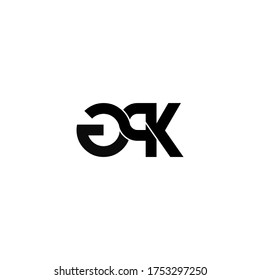 letra gpk diseño original del logotipo de monograma