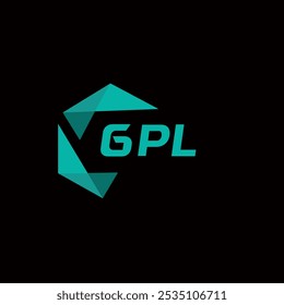 Logotipo de letra criativa minimalista GPL. GPL vetor exclusivo iniciais alfabeto letra logotipo design
