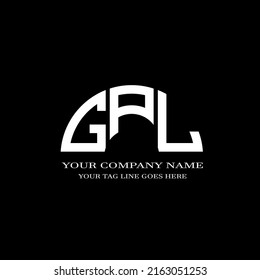 GPL letter logo creative design with vector graphic