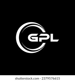 Diseño de logotipos GPL, inspiración para una identidad única. Elegancia moderna y diseño creativo. Marca tu éxito con el impresionante logotipo.