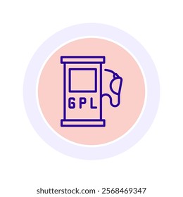 Gpl Station color circle icon , vector, pixel perfect, illustrator file