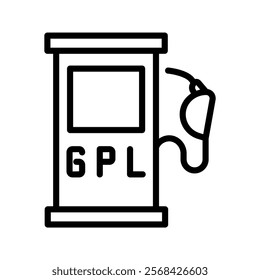 Gpl Station line icon , vector, pixel perfect, illustrator file