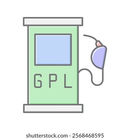 Gpl Station lineal color icon , vector, pixel perfect, illustrator file