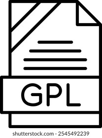 GPL Vector Vector Icon Design Symbol