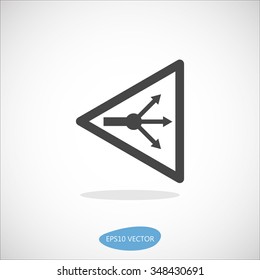 GPON Splitter Icon - Isolated Vector Illustration. Simplified line design.