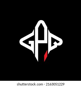 GPQ letter logo creative design with vector graphic
