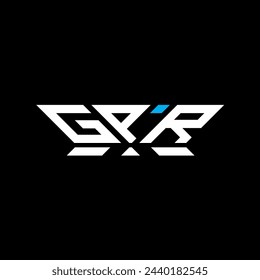 GPR letter logo vector design, GPR simple and modern logo. GPR luxurious alphabet design  