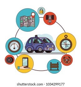 gps application set icons