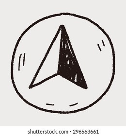 GPS arrow doodle