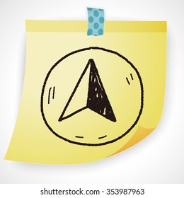 GPS arrow doodle