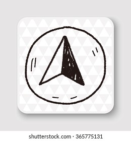 GPS arrow doodle