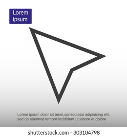 GPS arrow icon
