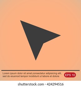 GPS arrow icon
