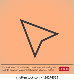 GPS arrow icon
