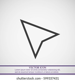 GPS arrow icon