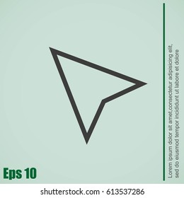 GPS arrow icon