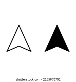 Gps arrow icon for apps and web sites