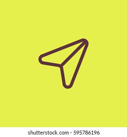 GPS arrow icon. Navigation direction vector