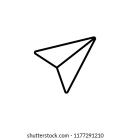 gps arrow line icon