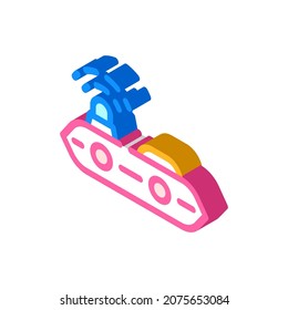 gps beacon isometric icon vector. gps beacon sign. isolated symbol illustration