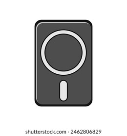 gps car holder phone cartoon. screen smhands, interior charge, accessories device gps car holder phone sign. isolated symbol vector illustration