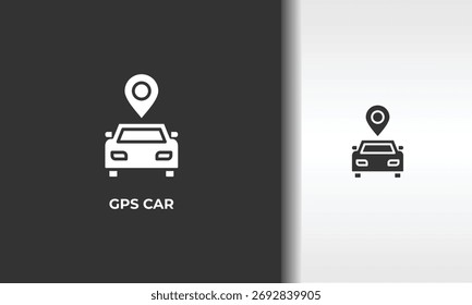 Vector De Coche Gps, Icono O Logotipo Signo Ilustración De Símbolo Aislado