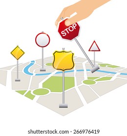 gps concept design, vector illustration eps10 graphic 