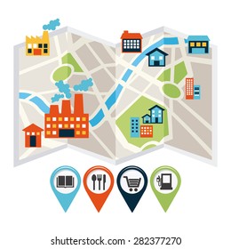 gps concept design, vector illustration eps10 graphic 