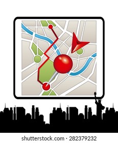 gps concept design, vector illustration eps10 graphic 