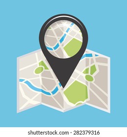gps concept design, vector illustration eps10 graphic 