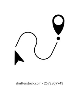 gps concept line icon. Simple element illustration. 
gps concept outline symbol design.