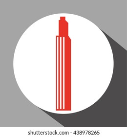 GPS design. Building icon. Isolated illustration