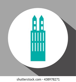 GPS design. Building icon. Isolated illustration