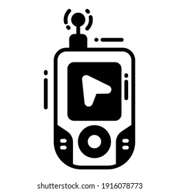 Icono del dispositivo Gps relacionado Ubicación del mapa e icono negro de navegación. Icono de vector de tráfico y desplazamiento.