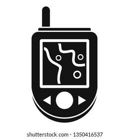 Gps device icon. Simple illustration of gps device vector icon for web design isolated on white background
