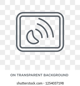 Gps device icon. Trendy flat vector Gps device icon on transparent background from Maps and Locations collection. High quality filled Gps device symbol use for web and mobile