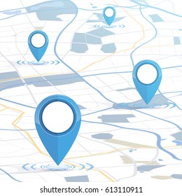 Gps.gps dropping in location blue color.vector illustration