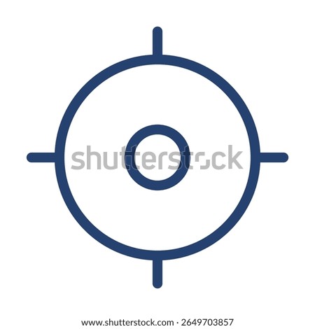 GPS fixed icon flat illustration outline logo