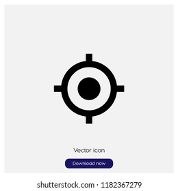 GPS fixed indicator sign icon in trendy flat style isolated on grey background, modern symbol vector illustration for web