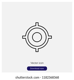 GPS fixed indicator sign icon in trendy flat style isolated on grey background, modern symbol vector illustration for web