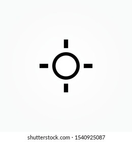 gps fixed target sign icon design vector illustration