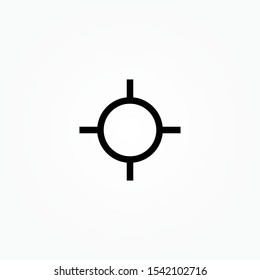 gps fixed target sign icon design vector illustration