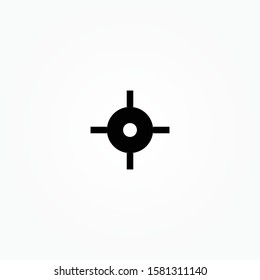 gps fixed target sign icon design vector illustration