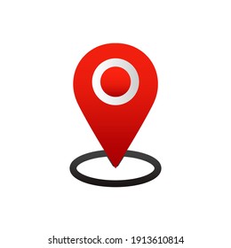 Gps with flat icon vector illustration