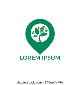 GPS garden vector logo design. GPS icon. Navigation vector logo. Navigation vector icon.